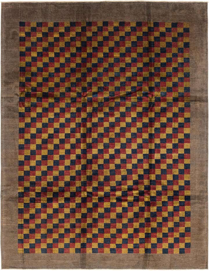8' 11 x 11' 7 Hand Knotted Modern Ziegler Rug