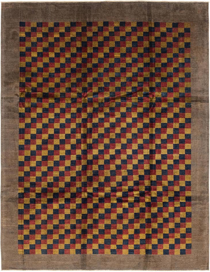 Detail image of 8' 11 x 11' 7 Hand Knotted Modern Ziegler Rug