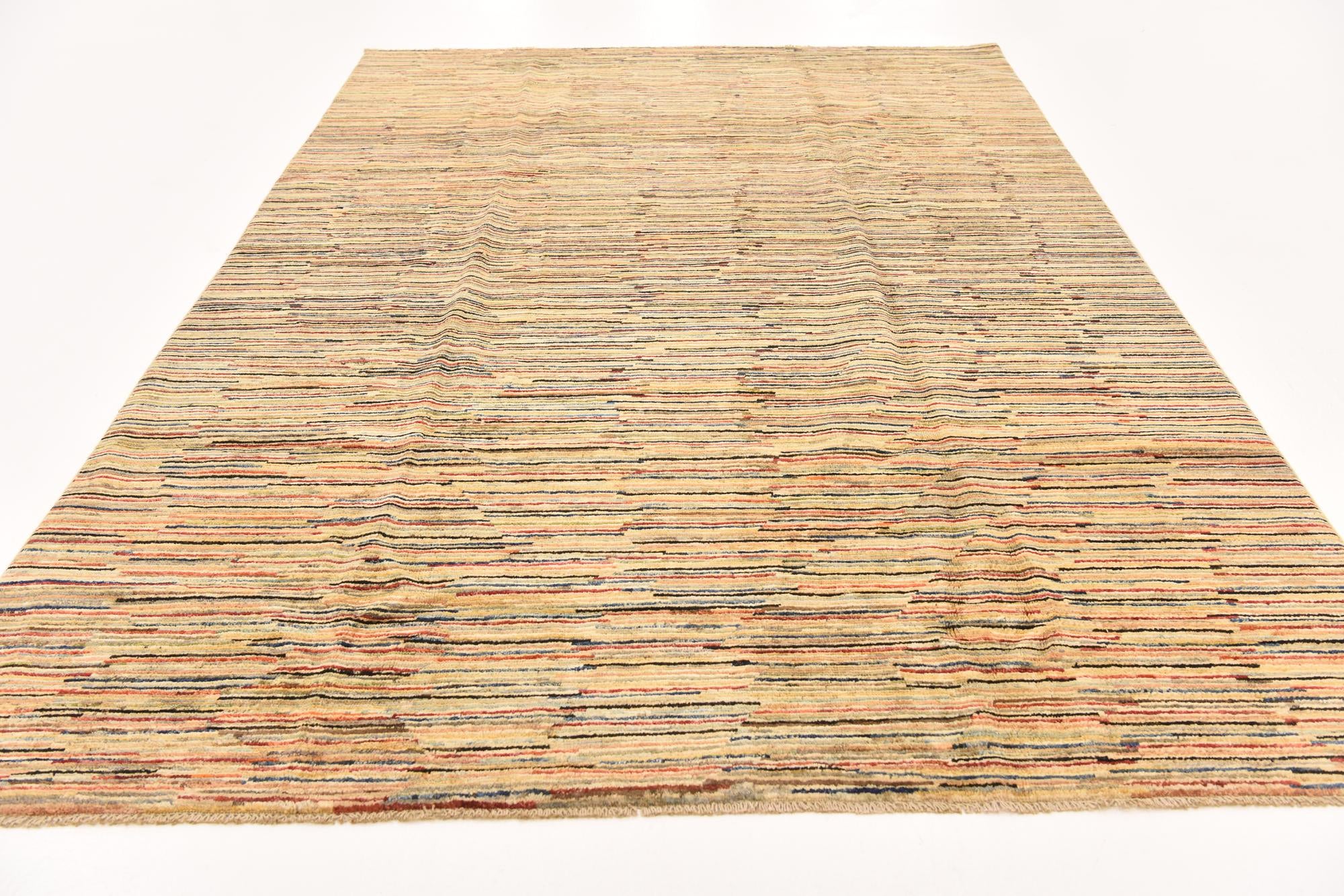 6' 8 x 9' 8 Hand Knotted Modern Ziegler Rug