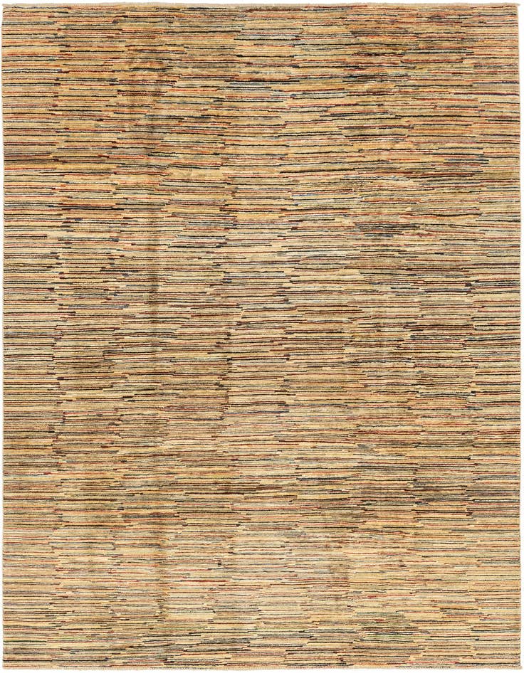 Detail image of 6' 8 x 9' 8 Hand Knotted Modern Ziegler Rug