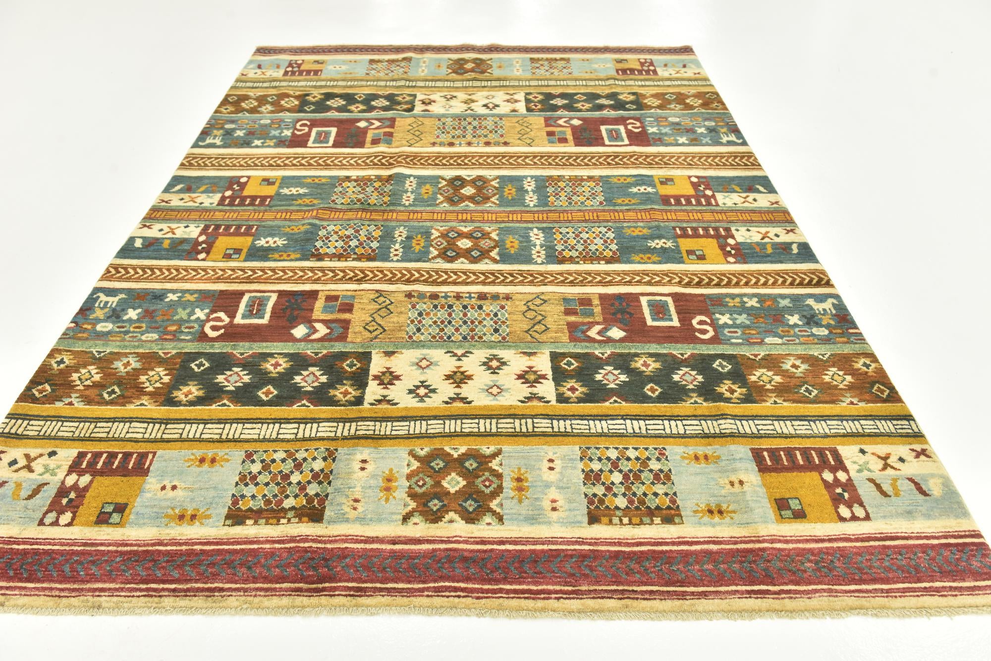 6' 8 x 9' 7 Hand Knotted Modern Ziegler Rug