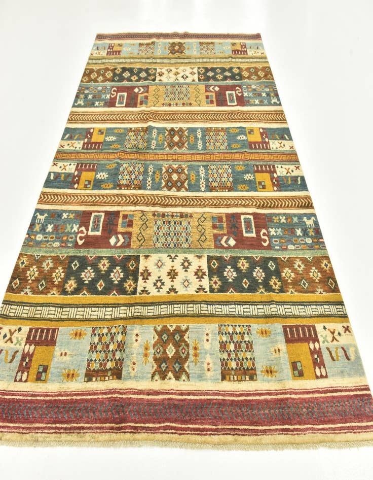 Detail image of 6' 8 x 9' 7 Hand Knotted Modern Ziegler Rug