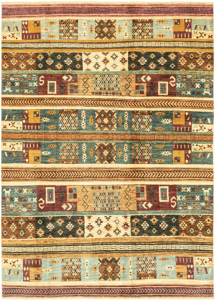 6' 8 x 9' 7 Hand Knotted Modern Ziegler Rug