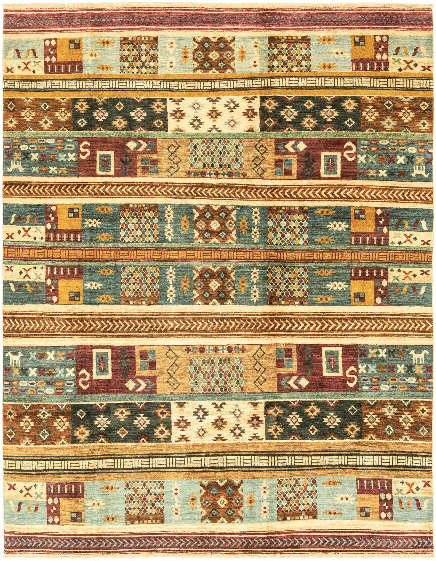 6' 8 x 9' 7 Hand Knotted Modern Ziegler Rug