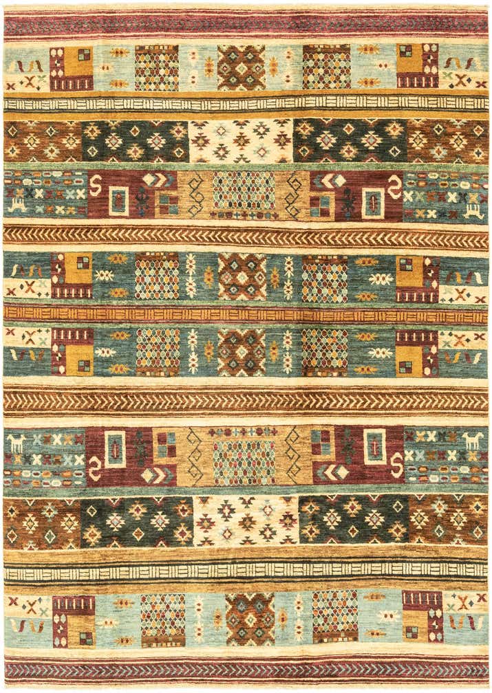 6' 8 x 9' 7 Hand Knotted Modern Ziegler Rug