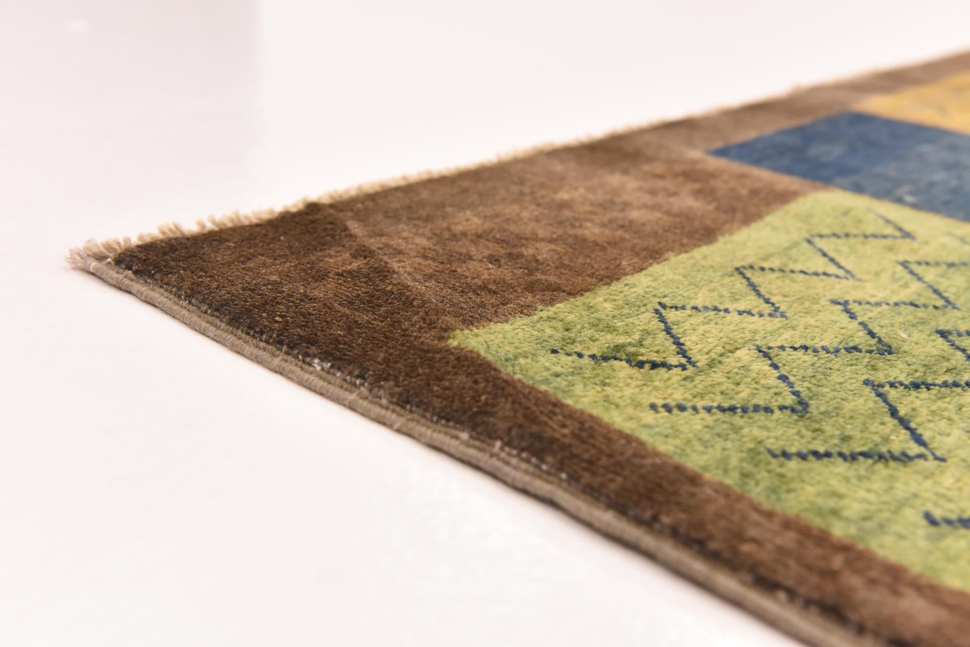 6' 5 x 9' 6 Hand Knotted Modern Ziegler Rug