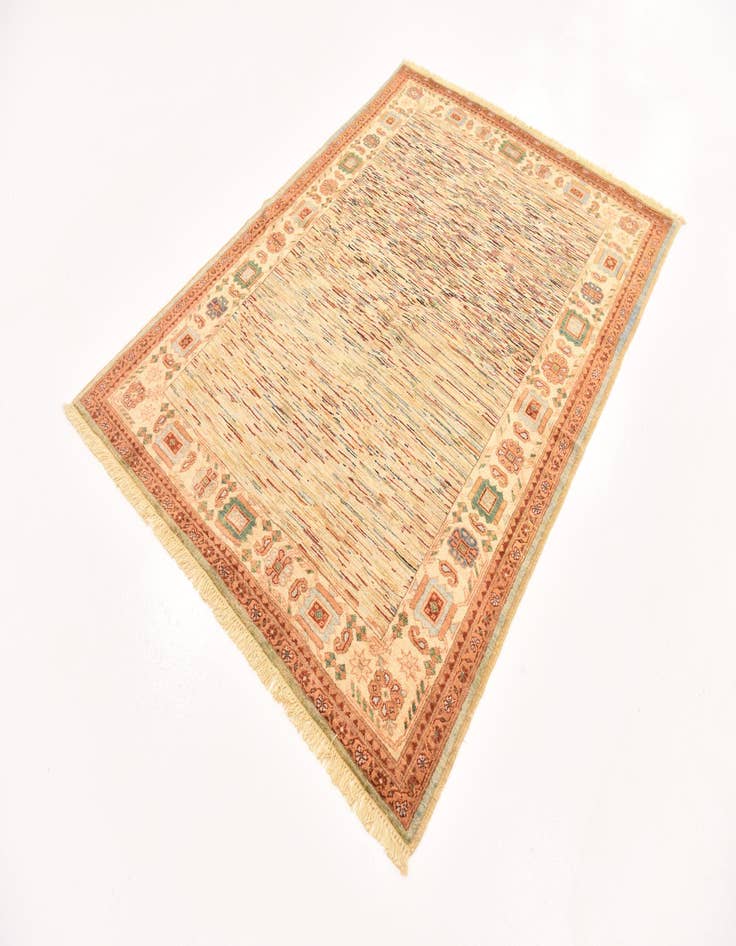 Detail image of 4' 10 x 6' 7  Hand Knotted Modern Ziegler Rug