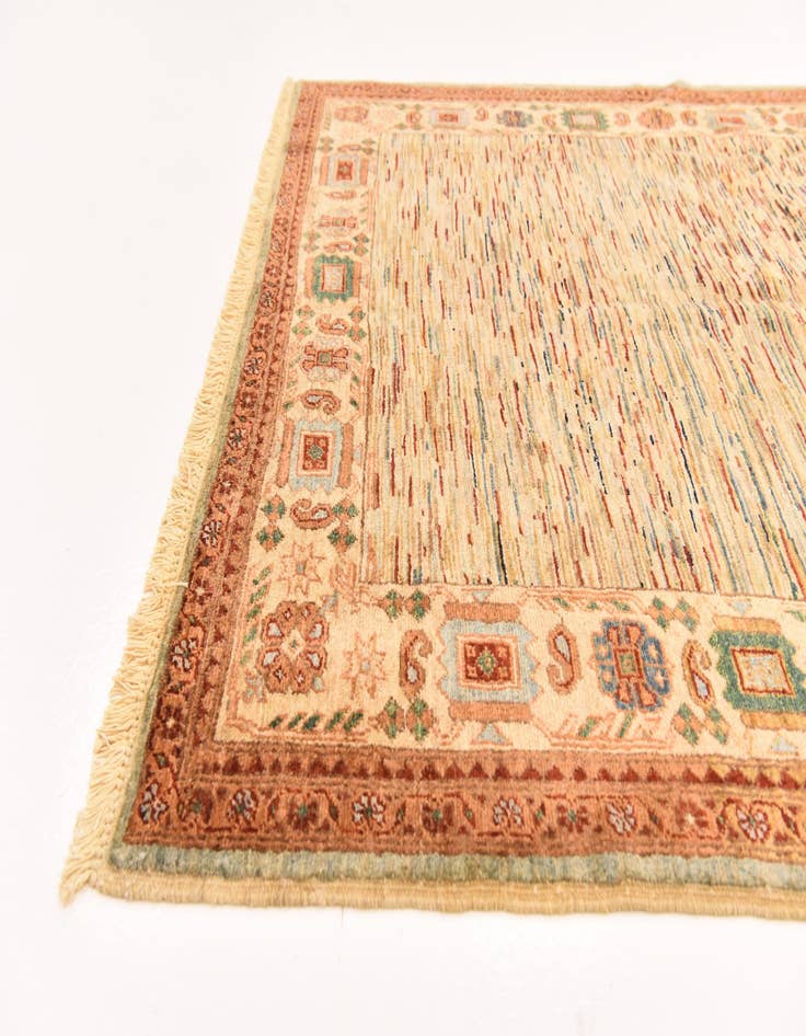 Detail image of 4' 10 x 6' 7  Hand Knotted Modern Ziegler Rug