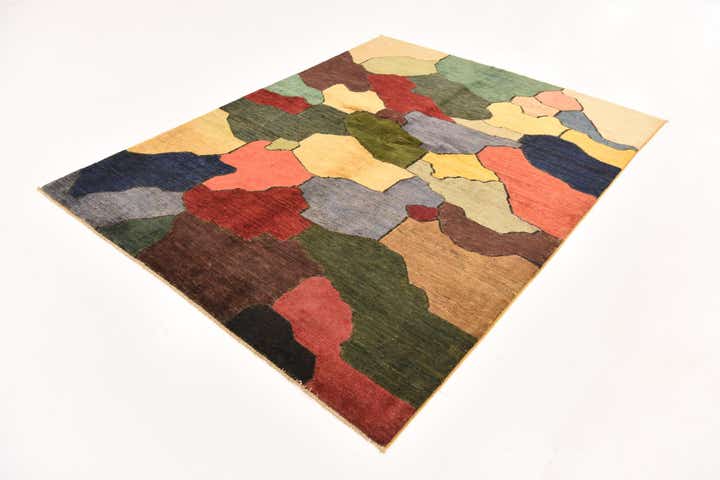 5' 10 x 7' 6 Hand Knotted Modern Ziegler Rug