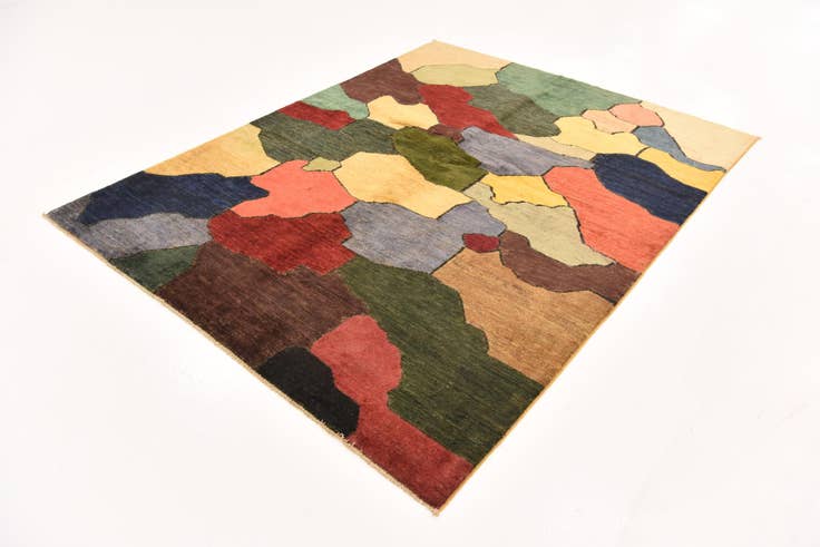 Detail image of 5' 10 x 7' 6 Hand Knotted Modern Ziegler Rug