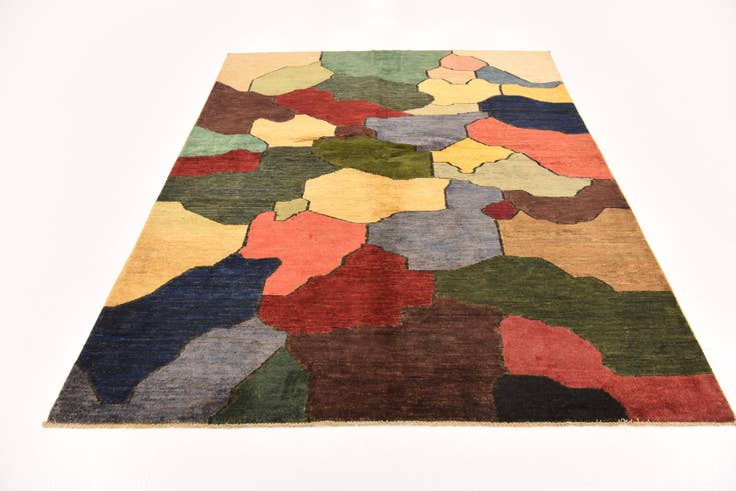 Detail image of 5' 10 x 7' 6 Hand Knotted Modern Ziegler Rug