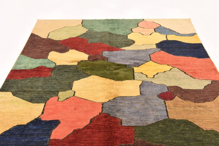 Detail image of 5' 10 x 7' 6 Hand Knotted Modern Ziegler Rug