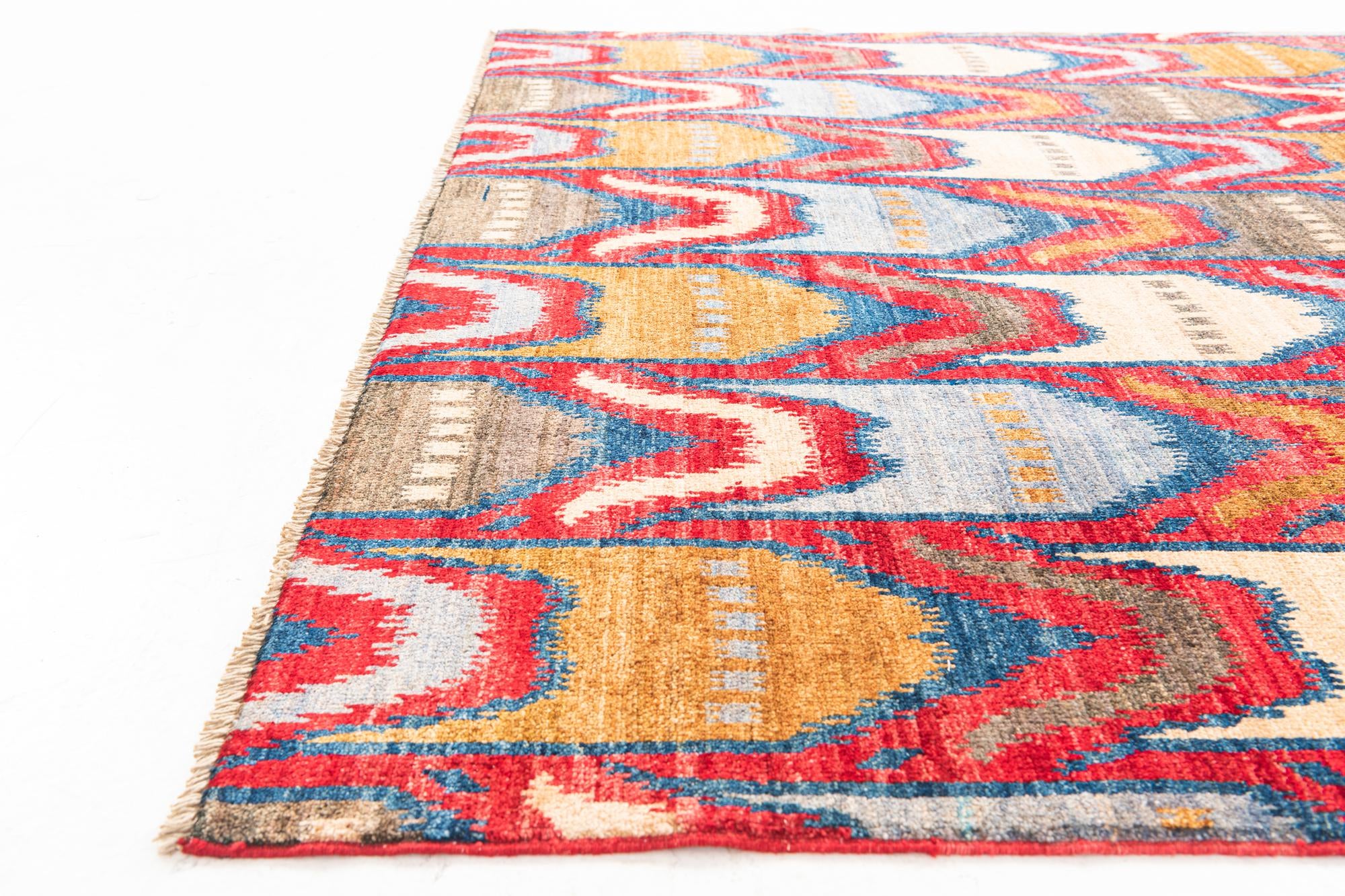 5' 9 x 8' Hand Knotted Modern Ziegler Rug