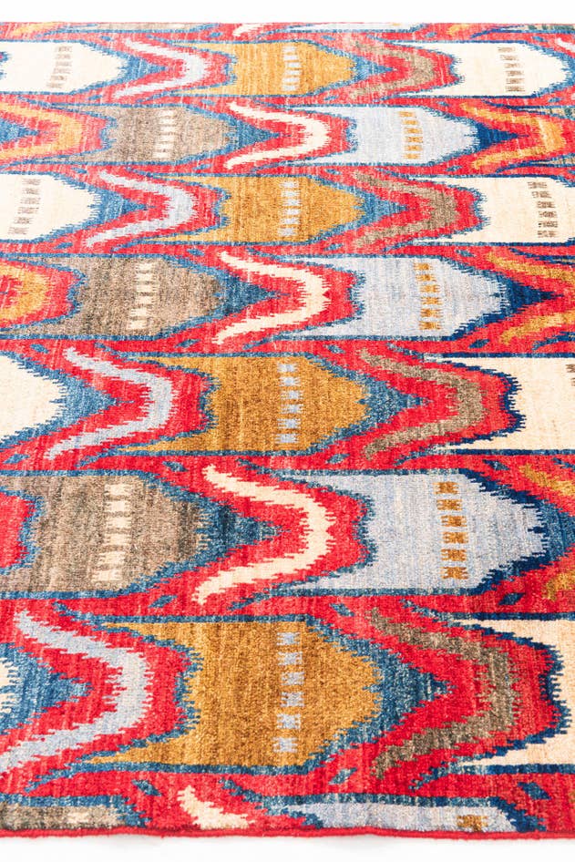 Detail image of 5' 9 x 8' Hand Knotted Modern Ziegler Rug
