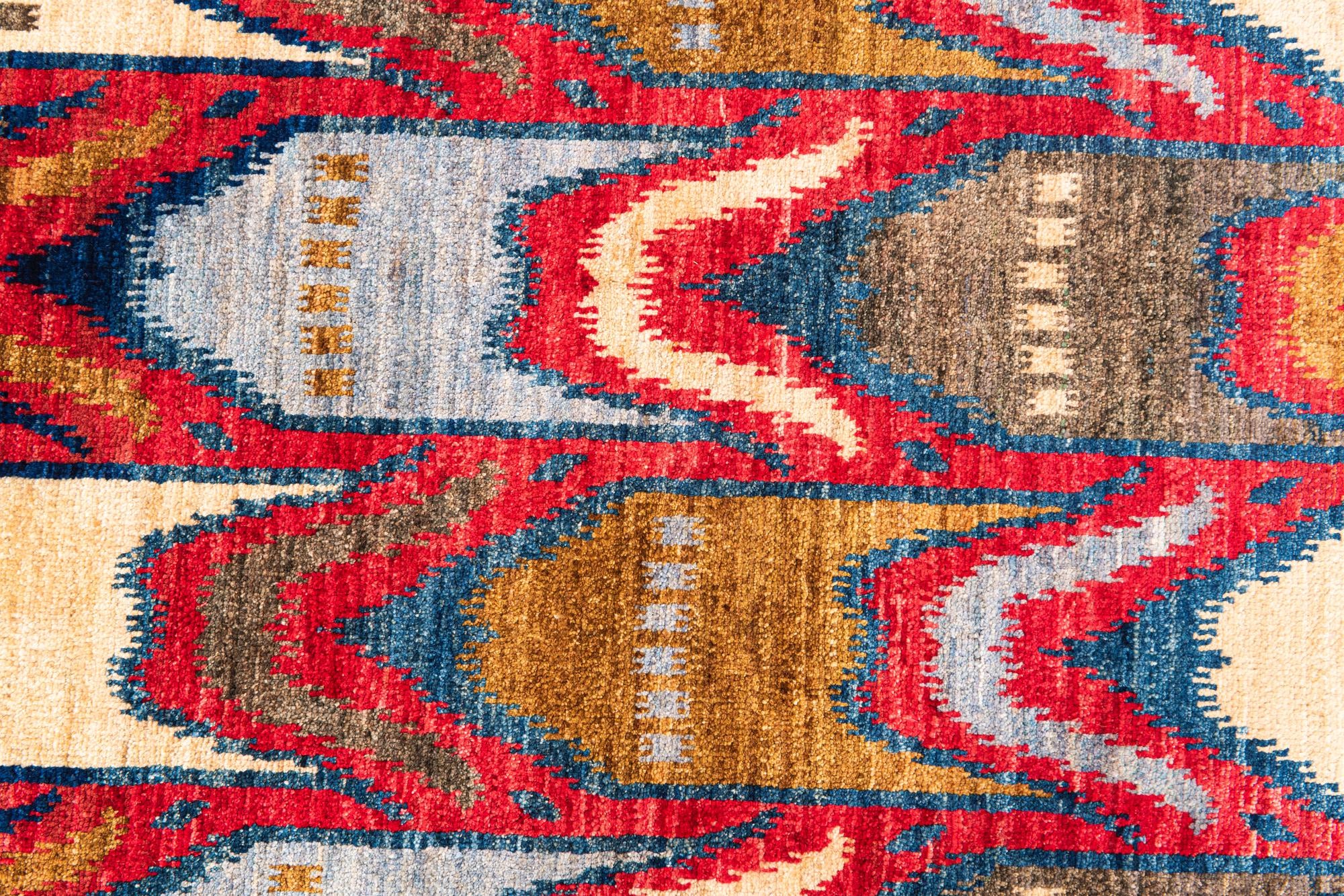 5' 9 x 8' Hand Knotted Modern Ziegler Rug