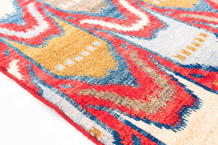 5' 9 x 8' Hand Knotted Modern Ziegler Rug