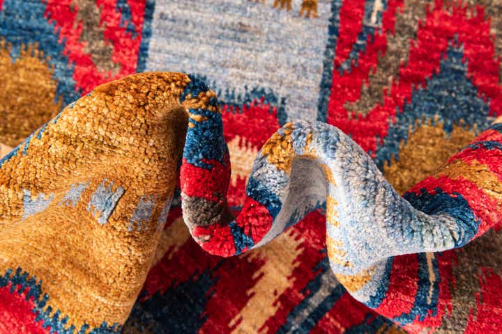 5' 9 x 8' Hand Knotted Modern Ziegler Rug