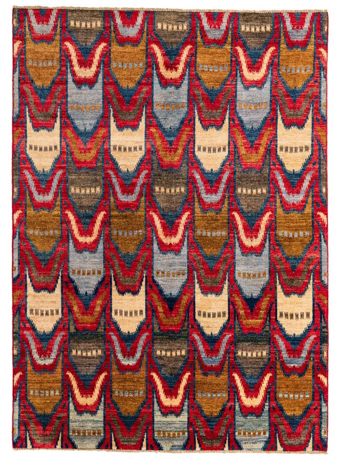 Detail image of 5' 9 x 8' Hand Knotted Modern Ziegler Rug