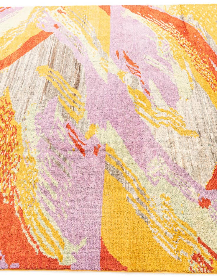 Detail image of 6' 8 x 9' 6  Hand Knotted Modern Ziegler Rug