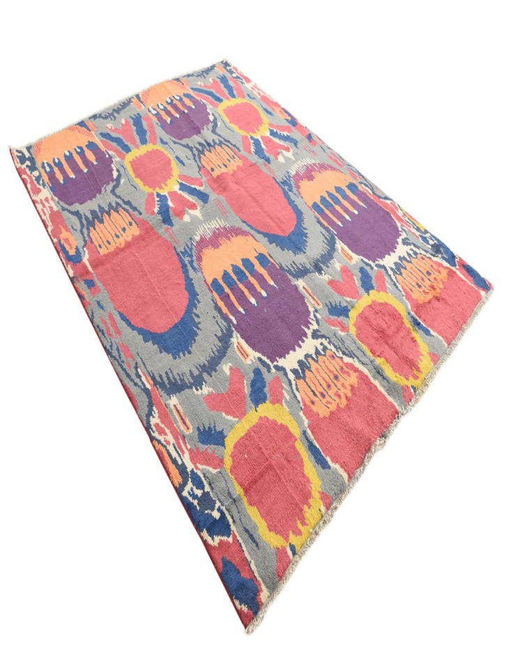 Detail image of 6' 3 x 8' 3  Hand Knotted Modern Ziegler Wool Rug