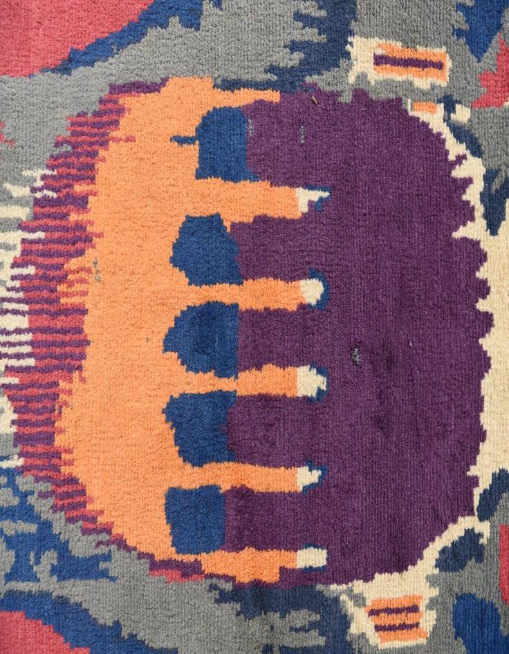 Detail image of 6' 3 x 8' 3  Hand Knotted Modern Ziegler Wool Rug