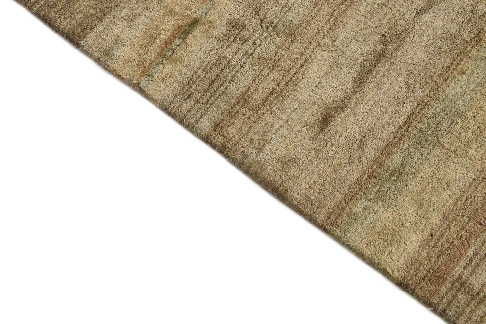 4' x 5' Hand Knotted Modern Ziegler Wool Rug