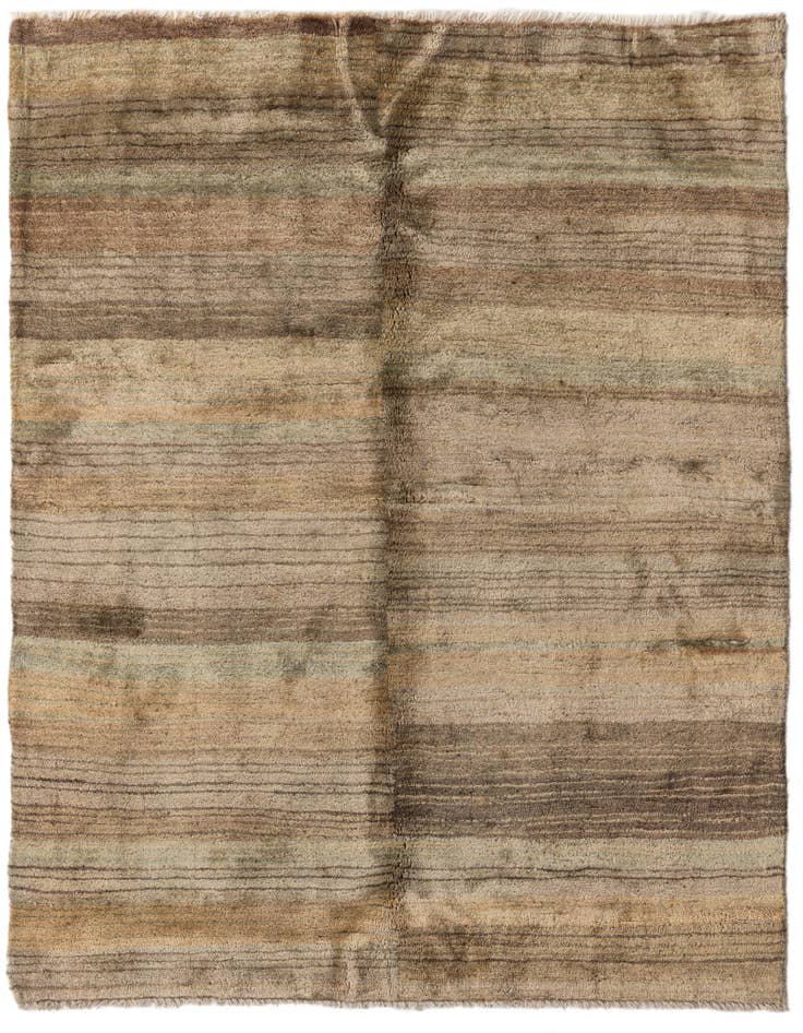 Detail image of 4' x 5' Hand Knotted Modern Ziegler Wool Rug