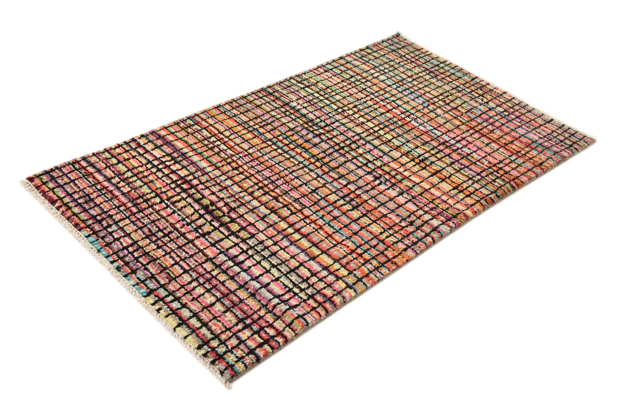 3' x 5' 4 Hand Knotted Modern Ziegler Rug