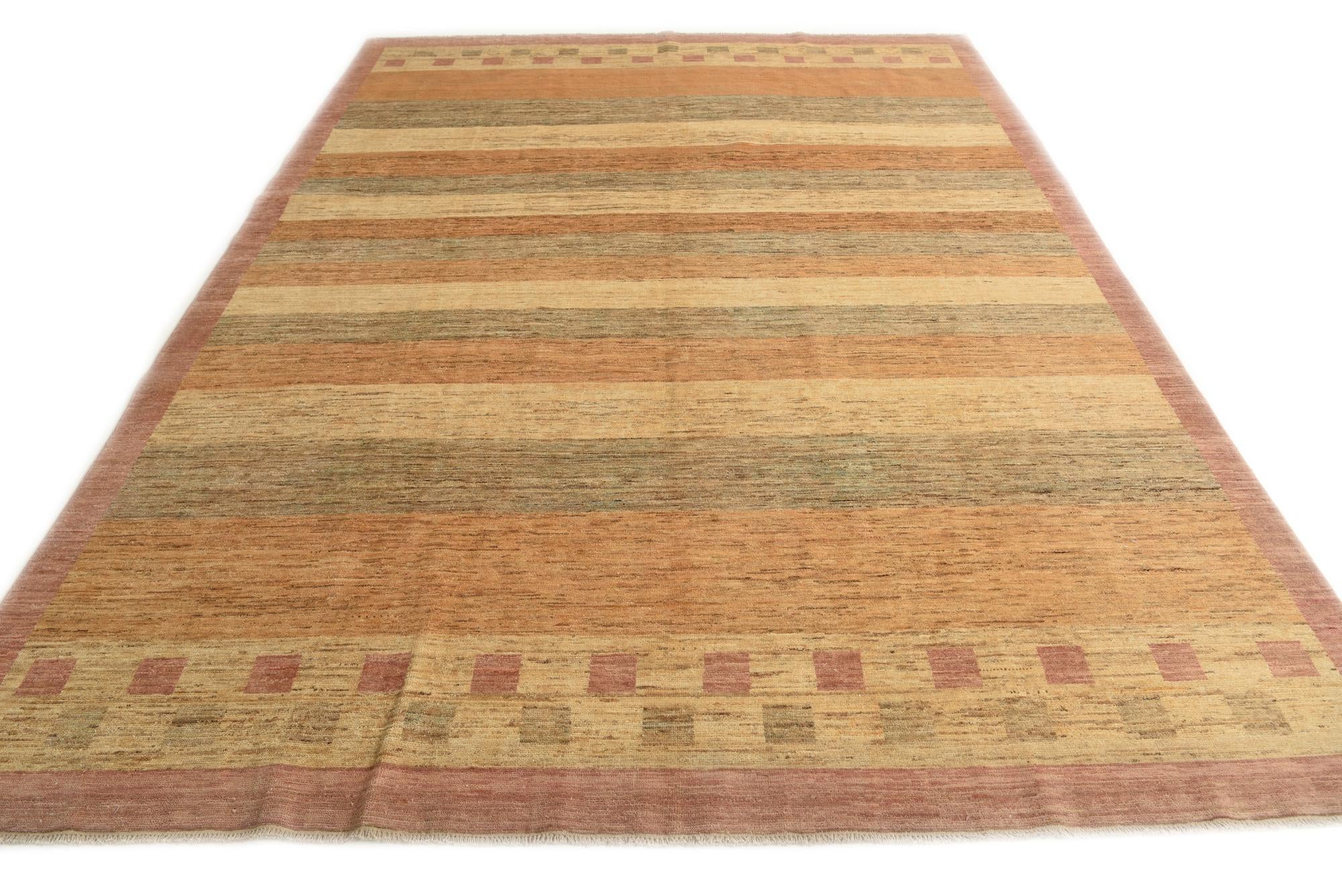 8' 3 x 11' 7 Hand Knotted Modern Ziegler Rug