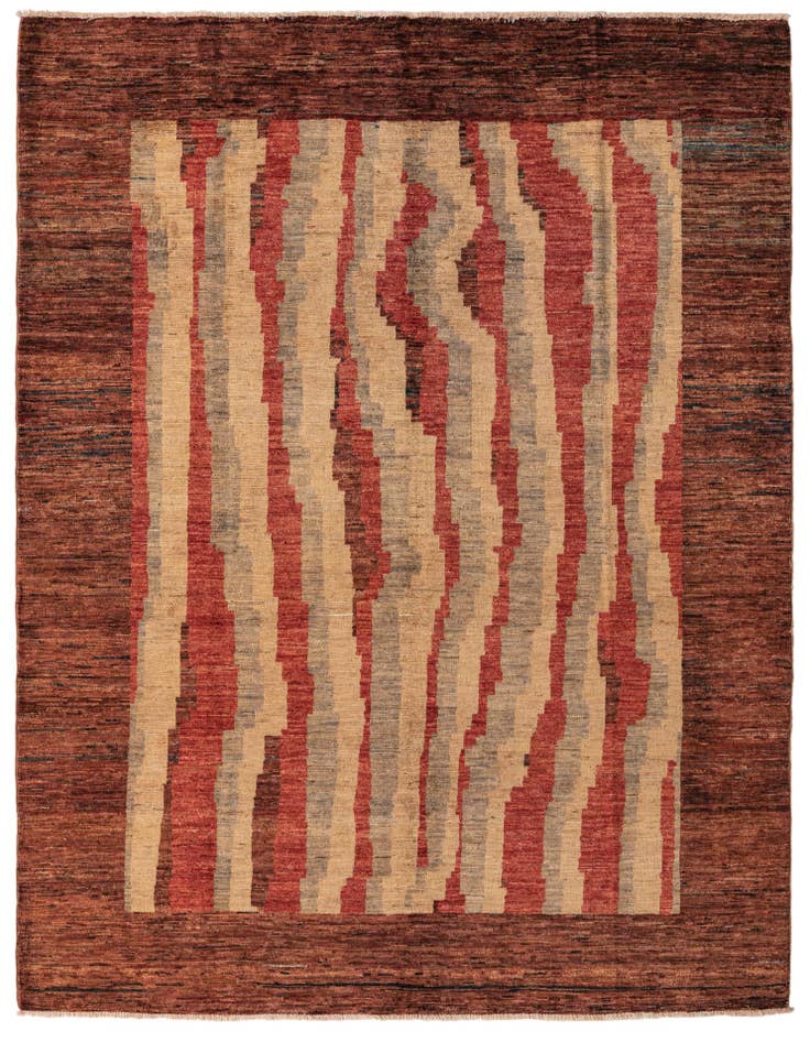 Detail image of 5' 5 x 7' 5 Hand Knotted Modern Ziegler Rug
