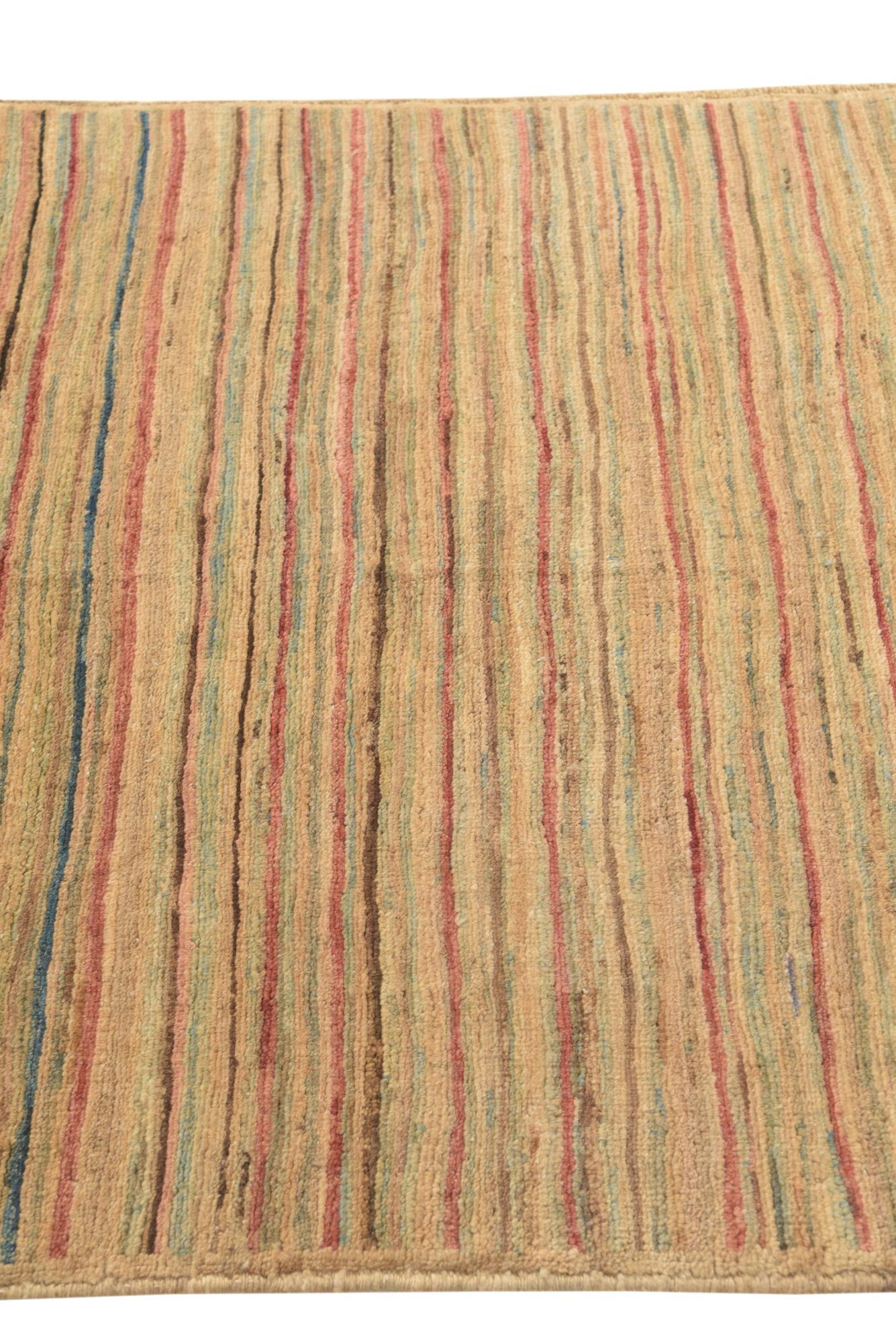 3' 2 x 4' 10 Hand Knotted Modern Ziegler Rug