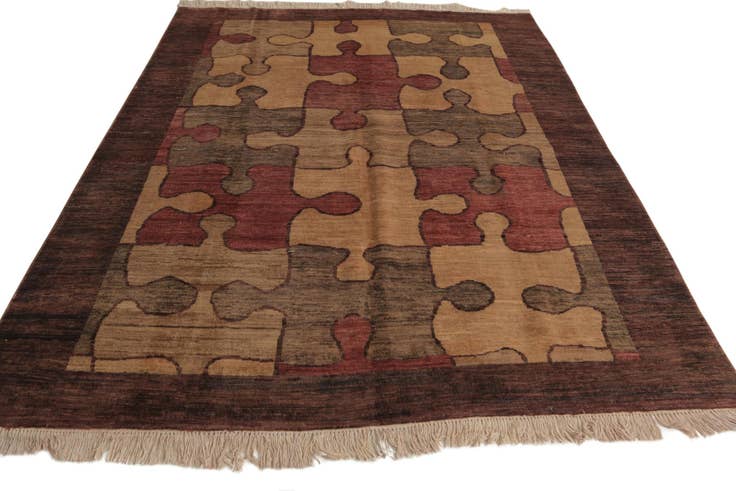 Detail image of 5' 6 x 7' 3 Hand Knotted Modern Ziegler Rug