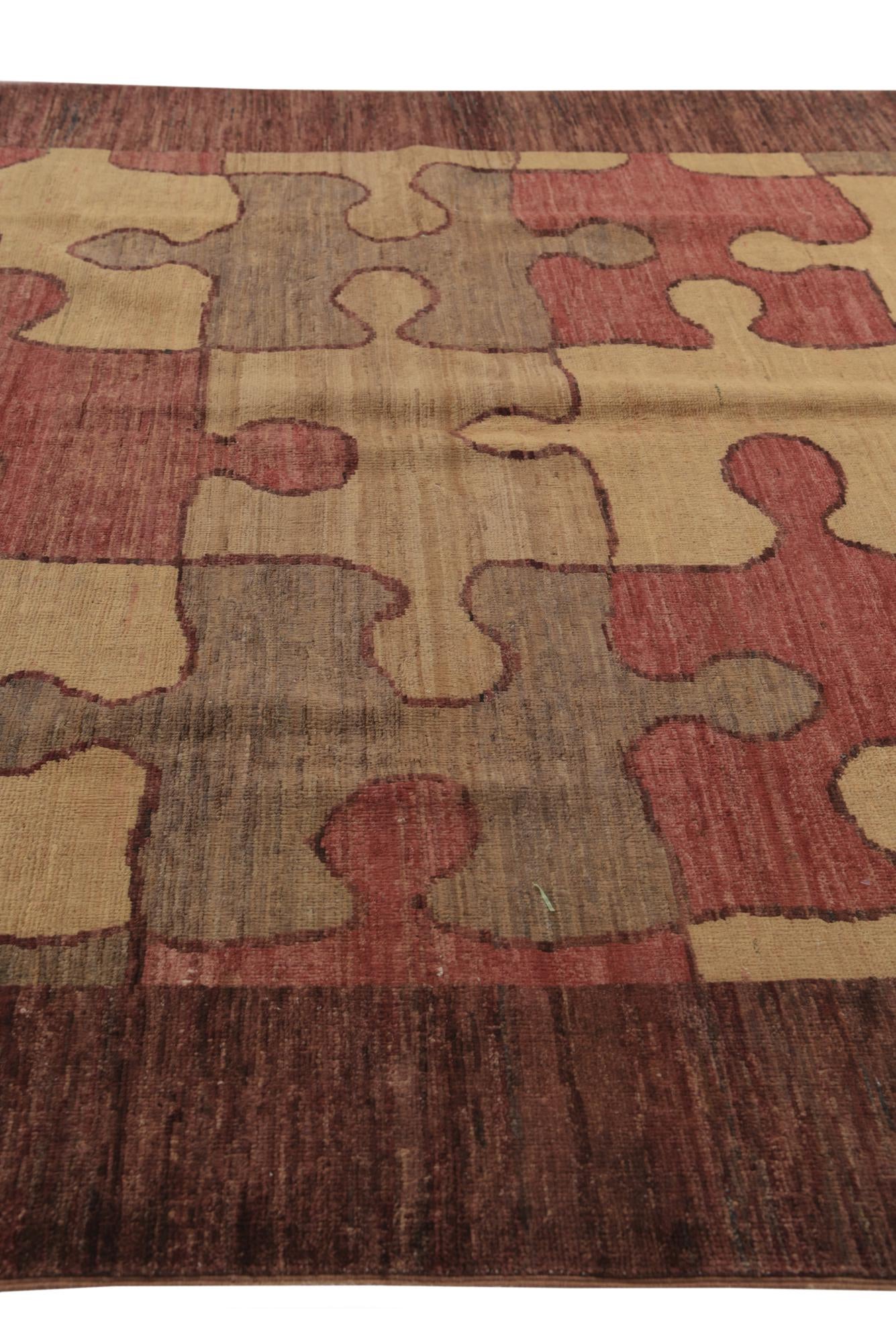 5' 6 x 7' 3 Hand Knotted Modern Ziegler Rug