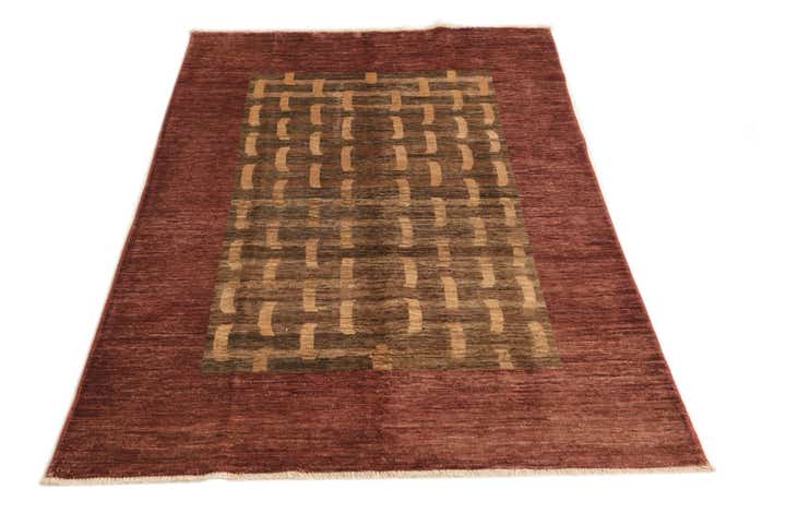 3' 9 x 5' 9 Hand Knotted Modern Ziegler Rug