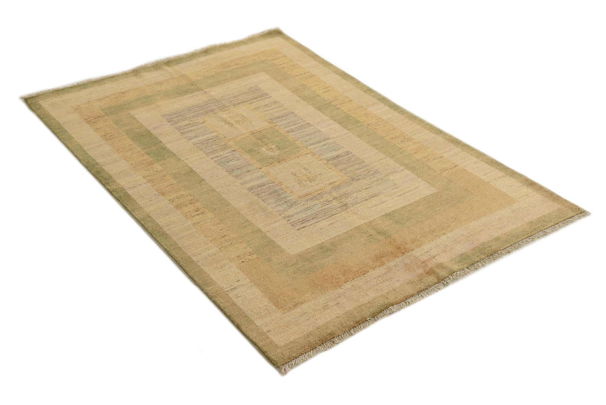 4' x 6' Hand Knotted Modern Ziegler Rug