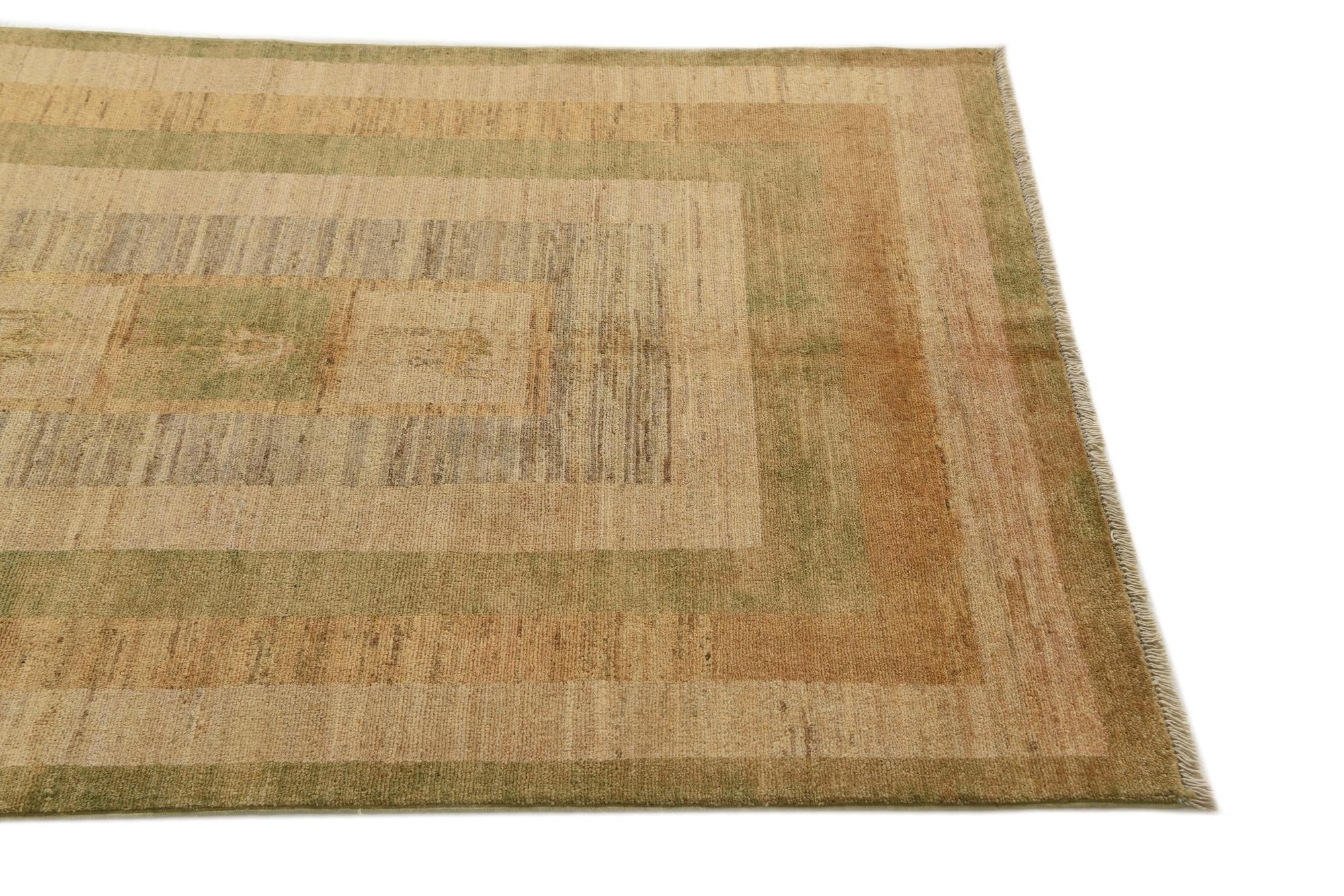 4' x 6' Hand Knotted Modern Ziegler Rug