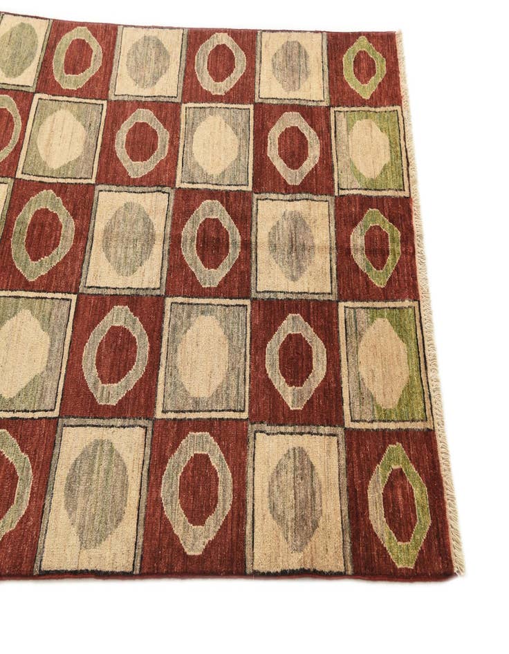 Detail image of 3' 9 x 5' 6 Hand Knotted Modern Ziegler Rug
