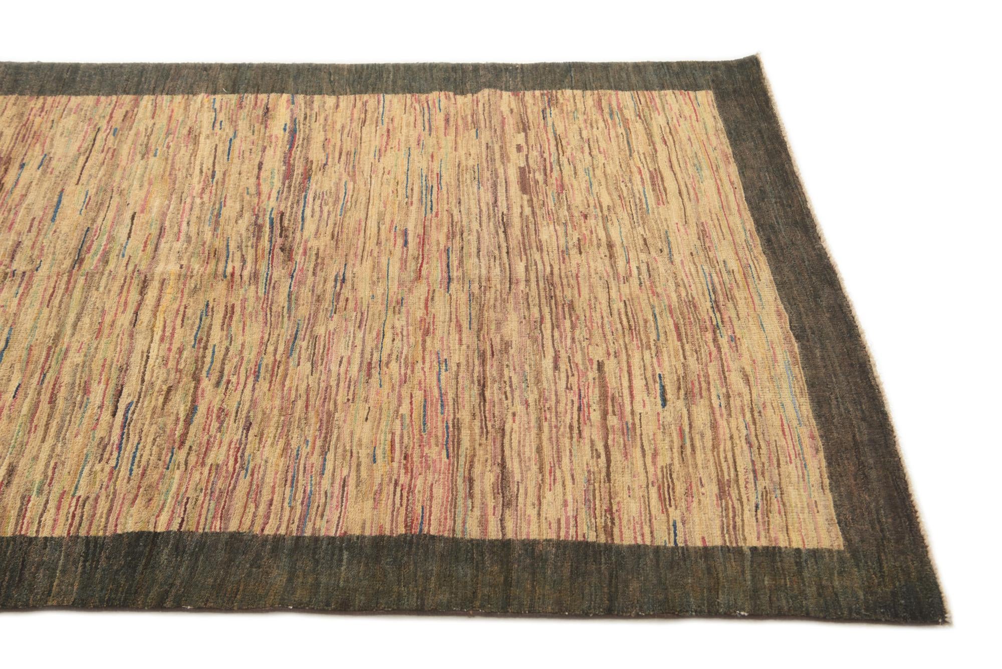 3' 9 x 6' 6 Hand Knotted Modern Ziegler Rug