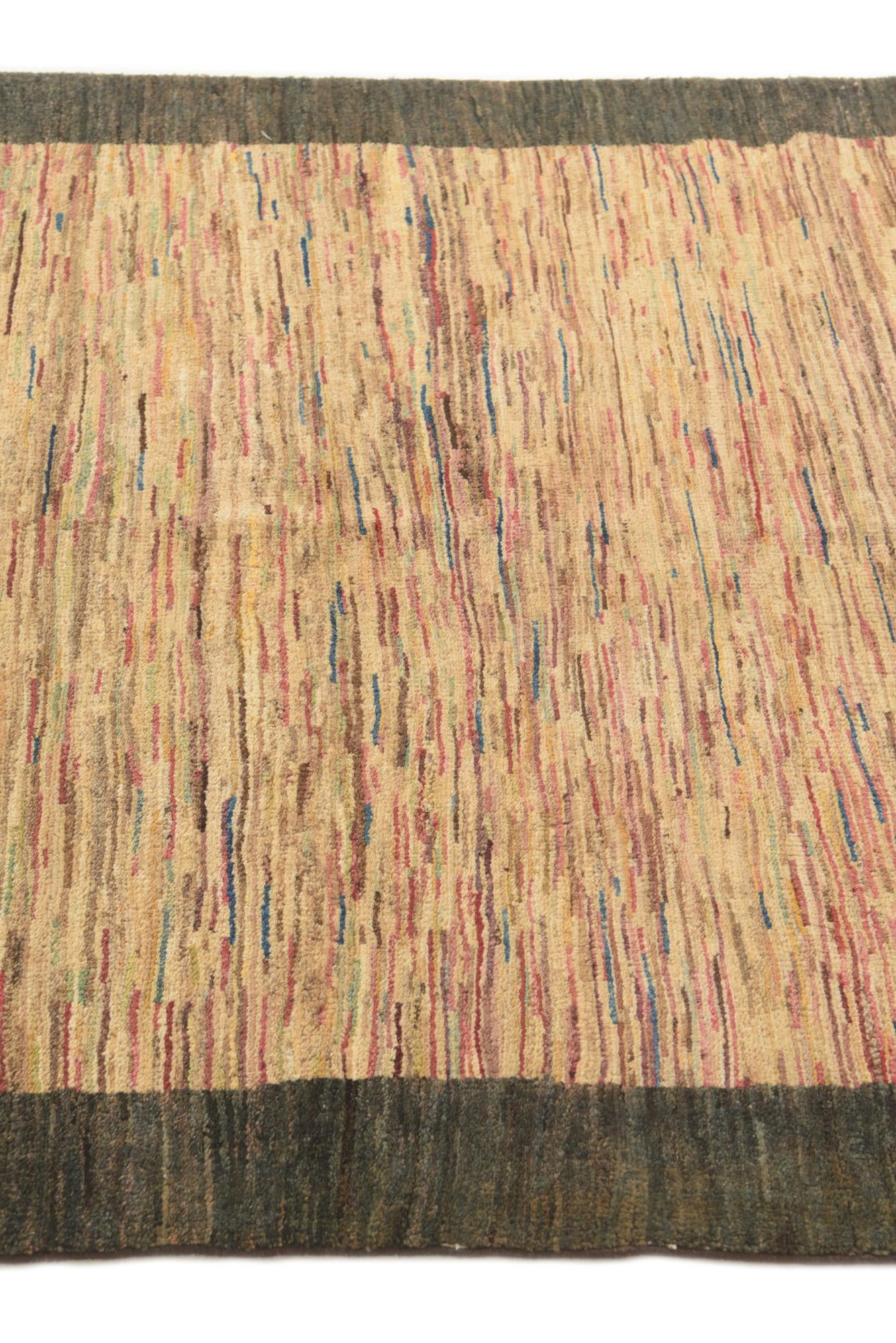 3' 9 x 6' 6 Hand Knotted Modern Ziegler Rug