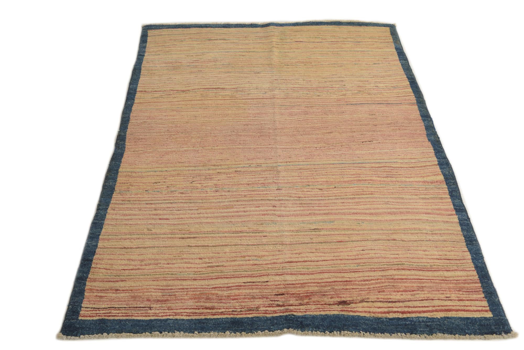 4' x 5' 8 Hand Knotted Modern Ziegler Rug
