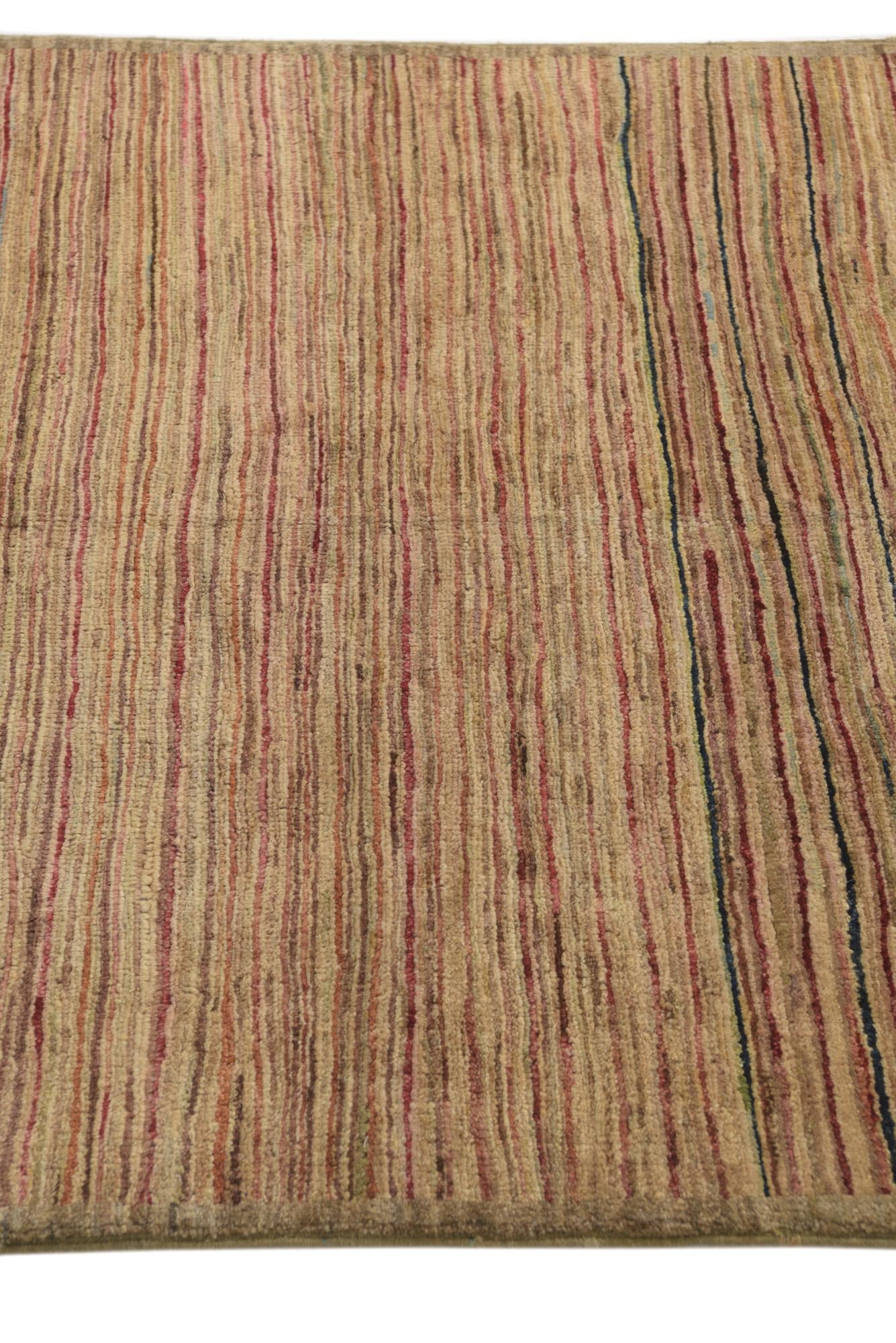 3' 4 x 4' 10 Hand Knotted Modern Ziegler Rug