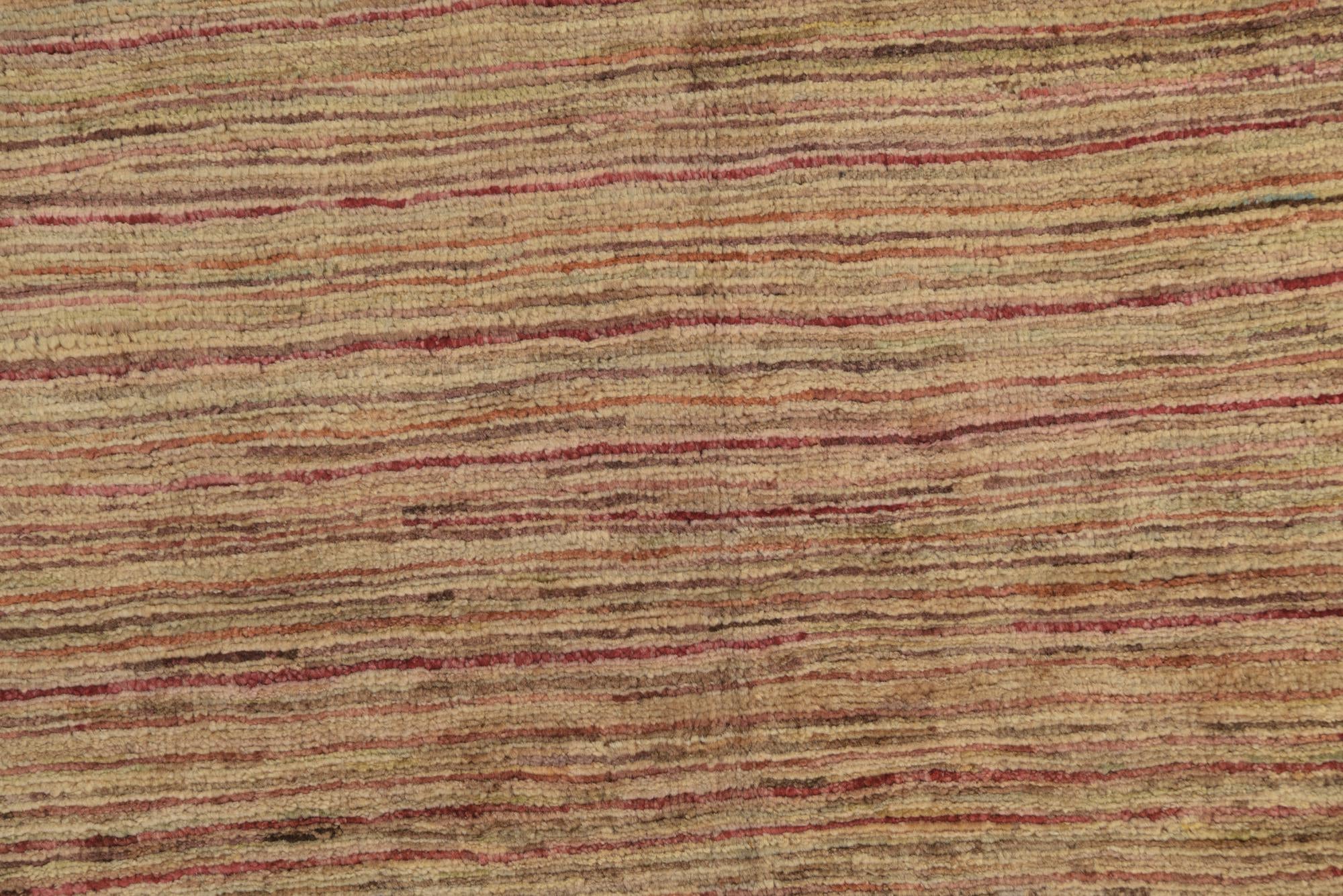 3' 4 x 4' 10 Hand Knotted Modern Ziegler Rug