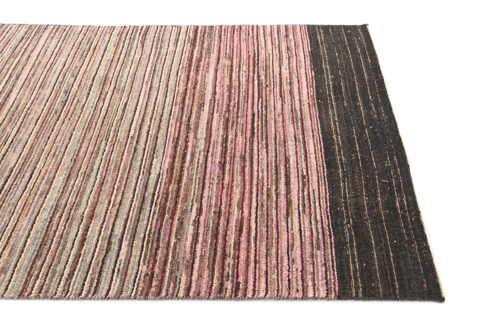 5' x 8' Hand Knotted Modern Ziegler Rug