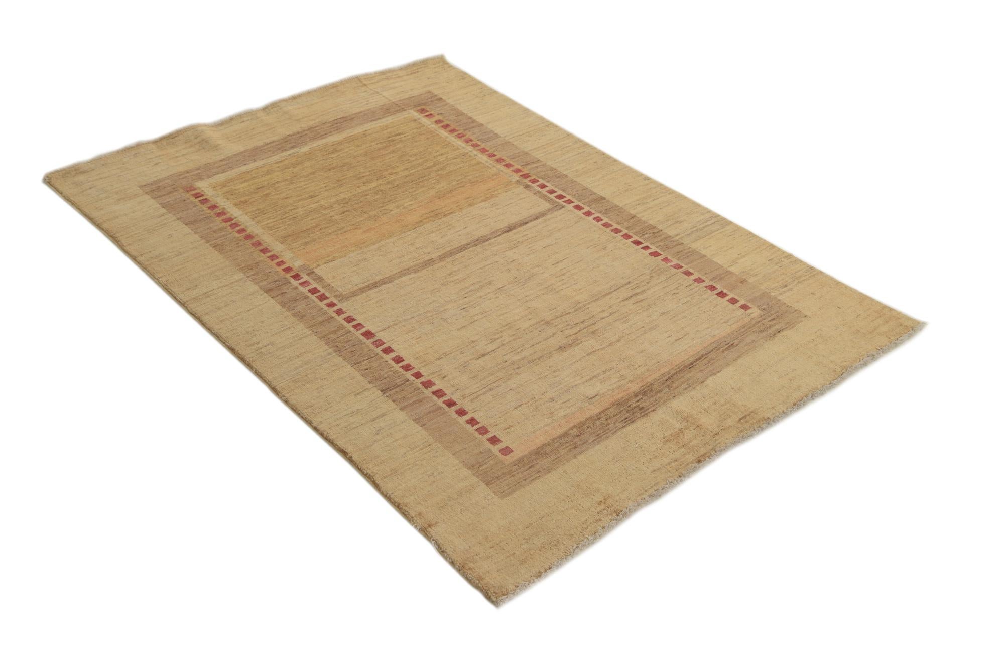 4' x 5' 7 Hand Knotted Modern Ziegler Rug