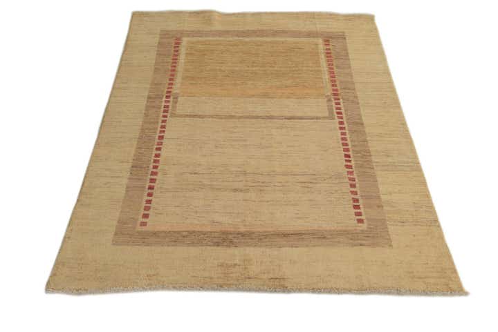 4' x 5' 7 Hand Knotted Modern Ziegler Rug