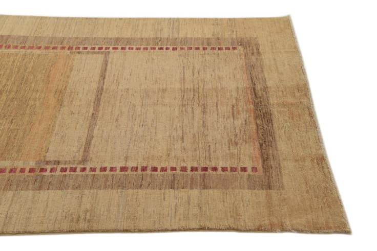 Detail image of 4' x 5' 7 Hand Knotted Modern Ziegler Rug