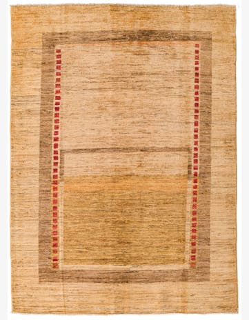 4' x 5' 7 Hand Knotted Modern Ziegler Rug