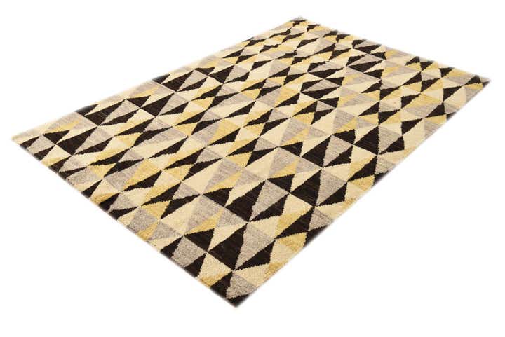 4' 11 x 7' 7 Hand Knotted Modern Ziegler Rug