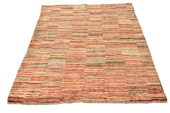 4' x 5' 5 Hand Knotted Modern Ziegler Rug