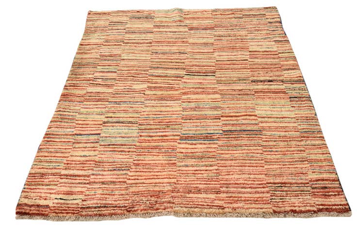 Detail image of 4' x 5' 5 Hand Knotted Modern Ziegler Rug